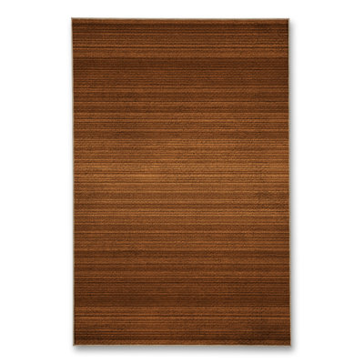 Tapis brun tissé à motif traditionnel lavable Mosso