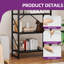 Industrial Bookcase, Corner Shelf Unit, Shelving Unit,  For Living Room, Study, Home Office-341332116
