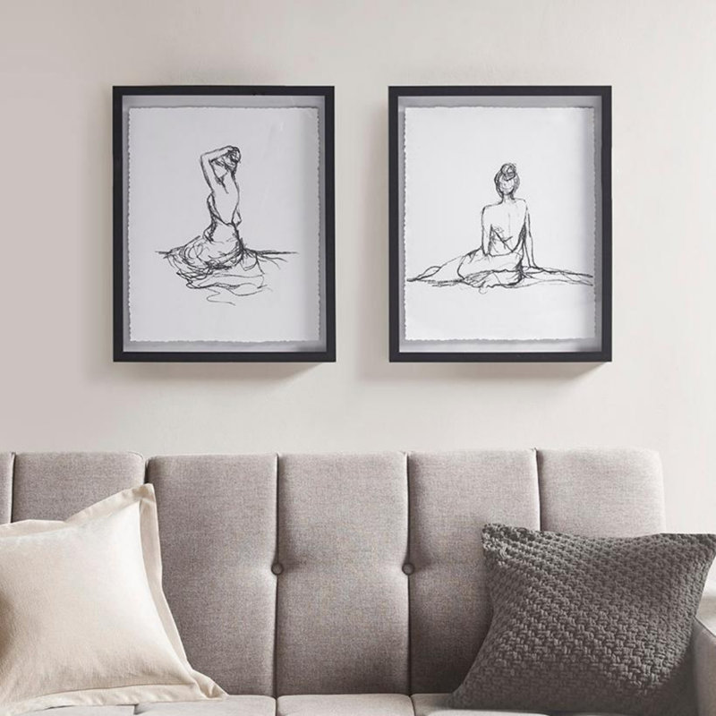 Ensemble d'art mural croquis