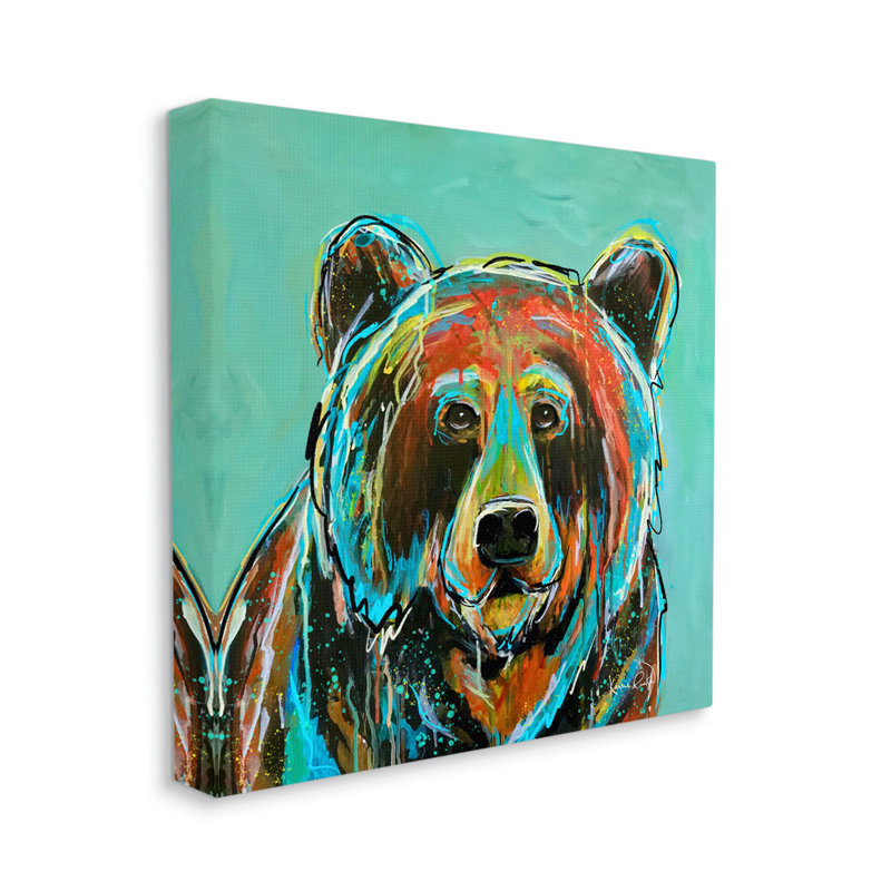 Ours moderne abstrait, H 30 po x l 30 po x P 1,5 po