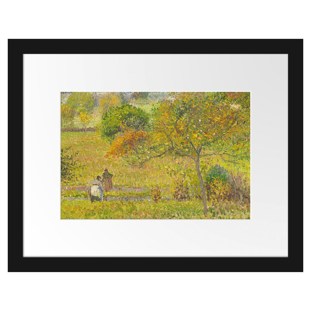 Gerahmter Kunstdruck Automne À Eragny von Camille Pissarro