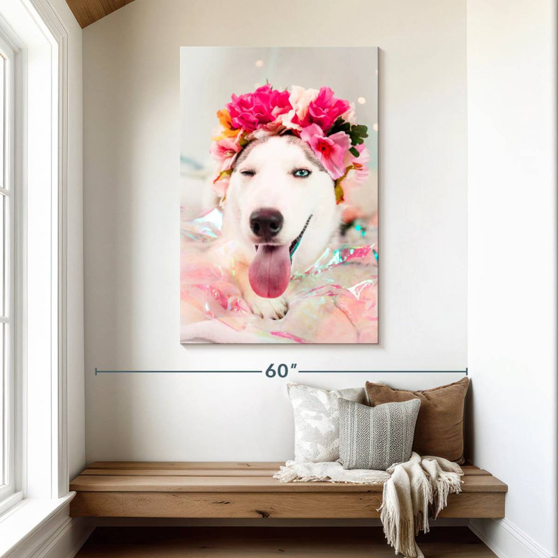 Brampt Cute Husky, 48" H x 32" W