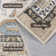 Tapis oriental beige / gris performance lavable et antidérapant Oriental