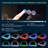 Aevar Super Bright Independent Controlled RGB Backlit & LED Frontlit Anti-Fog Tempered Glass Bathroom/Vanity Mirror with ETL & 3-Year Warranty-701684392