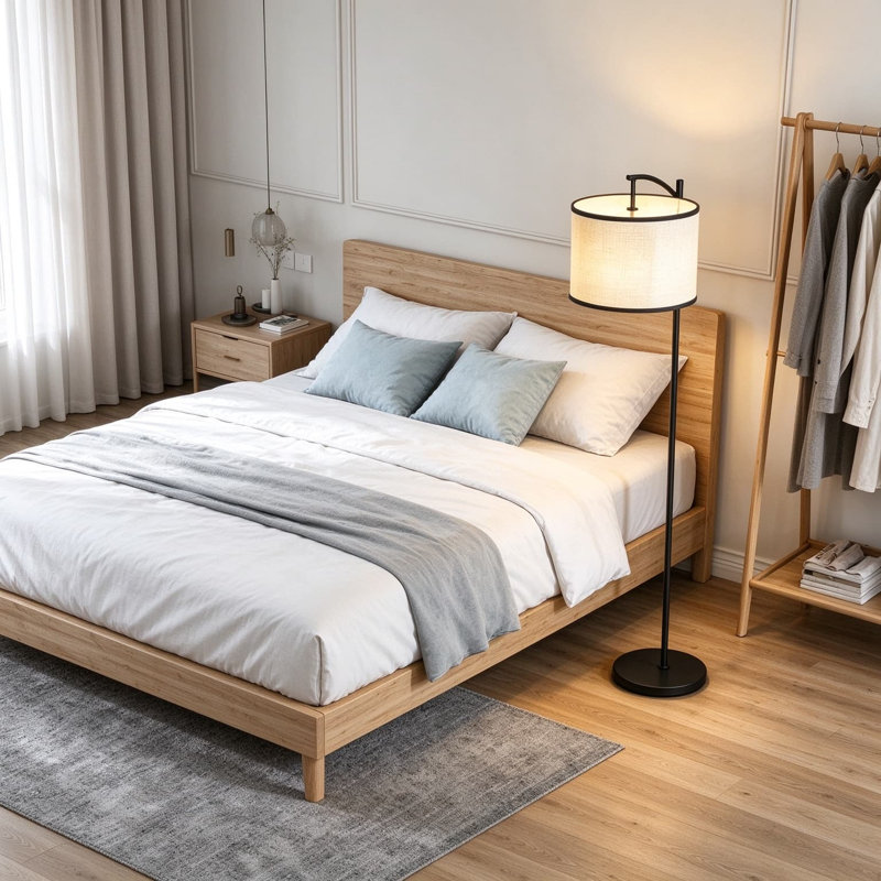 56.42 " Tray Table Floor Lamp