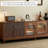Retro high-end design solid wood TV cabinet
