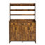 Armoire à chaussures minimaliste à quatre portes avec porte-manteau 51,2 po U-Can-1765481799