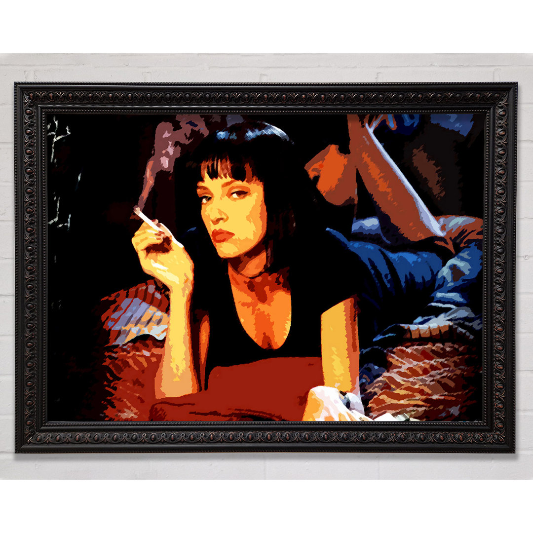 Pulp Fiction Mia Smoking - Drucken