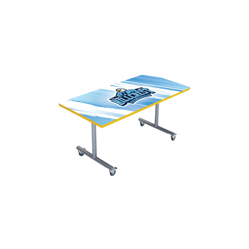 Table mobile pliante, H 29 po x L 60 po x l 24 po