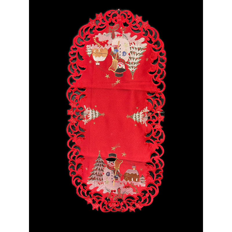 Chemin de table Snowman, L 54 po x l 16 po