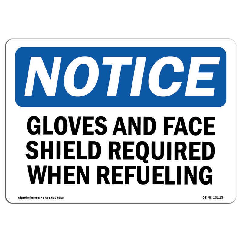 Gants et écran protecteur requis pour remplir le panneau en plastique 14 po x 10 po