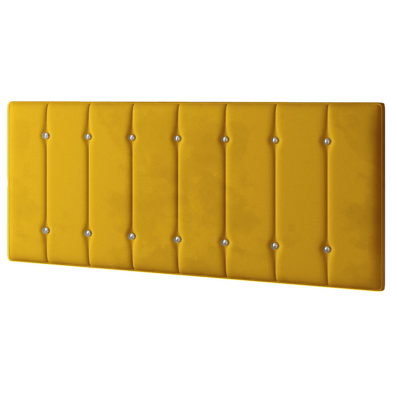 Chiesa Upholstered Headboard, Double (4'6), Turmeric