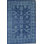 Hand Tufted Wool Floral Area Rug in Blue