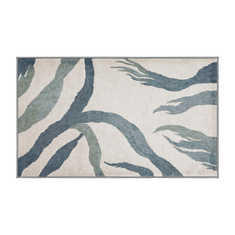 Silky Soft Plush Gray Area Rug, Rectangle 5' x 8'