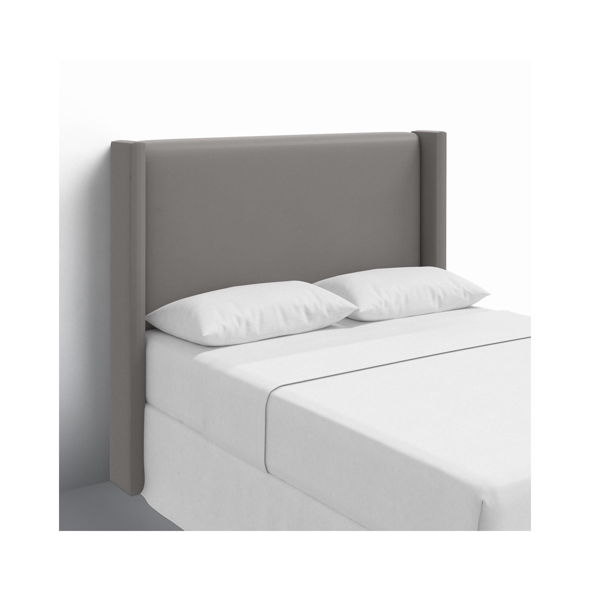 Hanson Upholstered Headboard, Classic Otter Performance Velvet, King