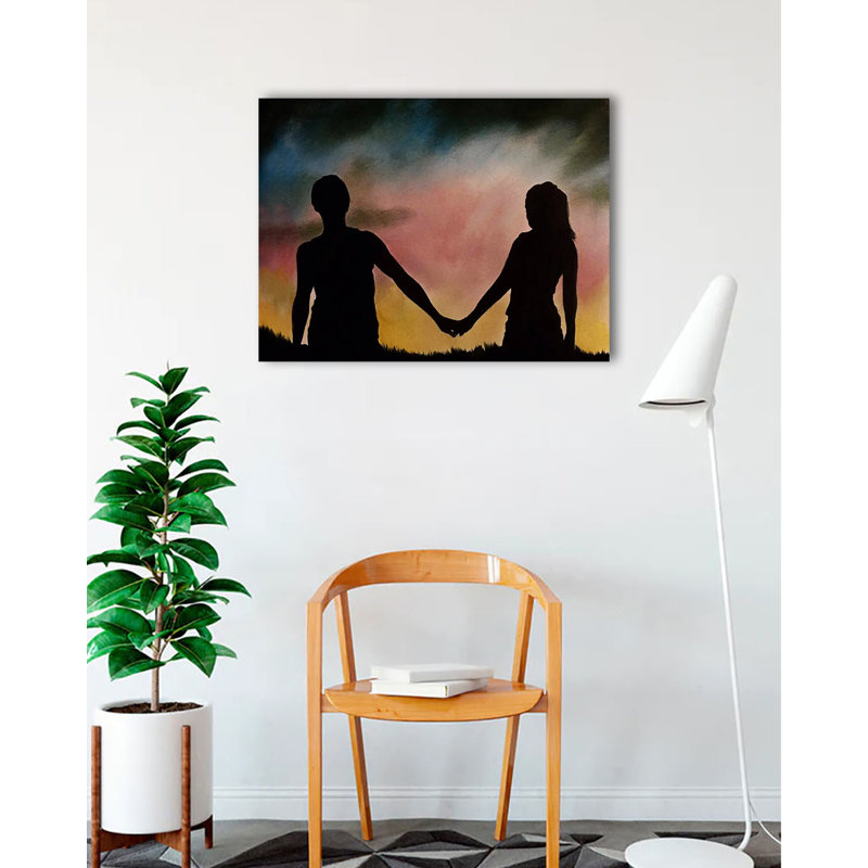 «Date Night», reproduction d'art par Ed Capeau sur toile tendue, H 24 po x l 32 po x P 1,5 po