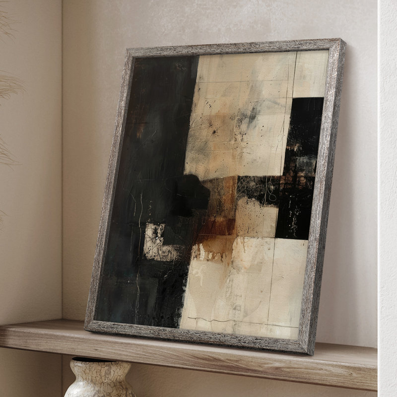 Reproduction encadrée ABSTRACT Series CECXL III - bois massif, H 30 po x l 24 po