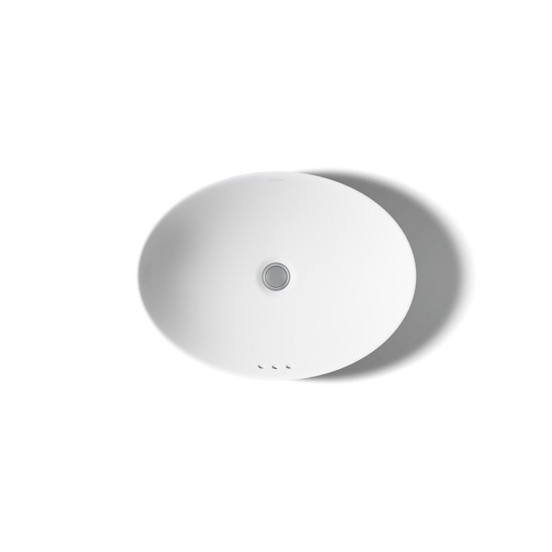 Vox® Vitreous China Oval Vessel Bathroom Sink with Overflow