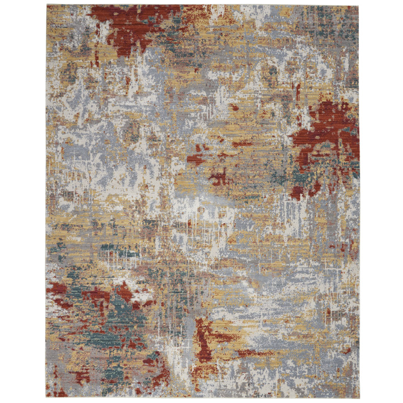 Whately Abstract Area Rug, Rectangle 168 x 244cm