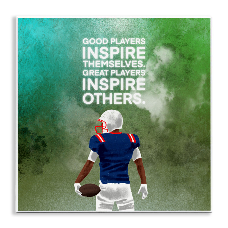 Great Wall Inspiring Athlète, citation de plaque murale, design par Marcus Prime