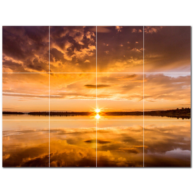 Panneau décoratif en céramique satinée 12 po x 12 po