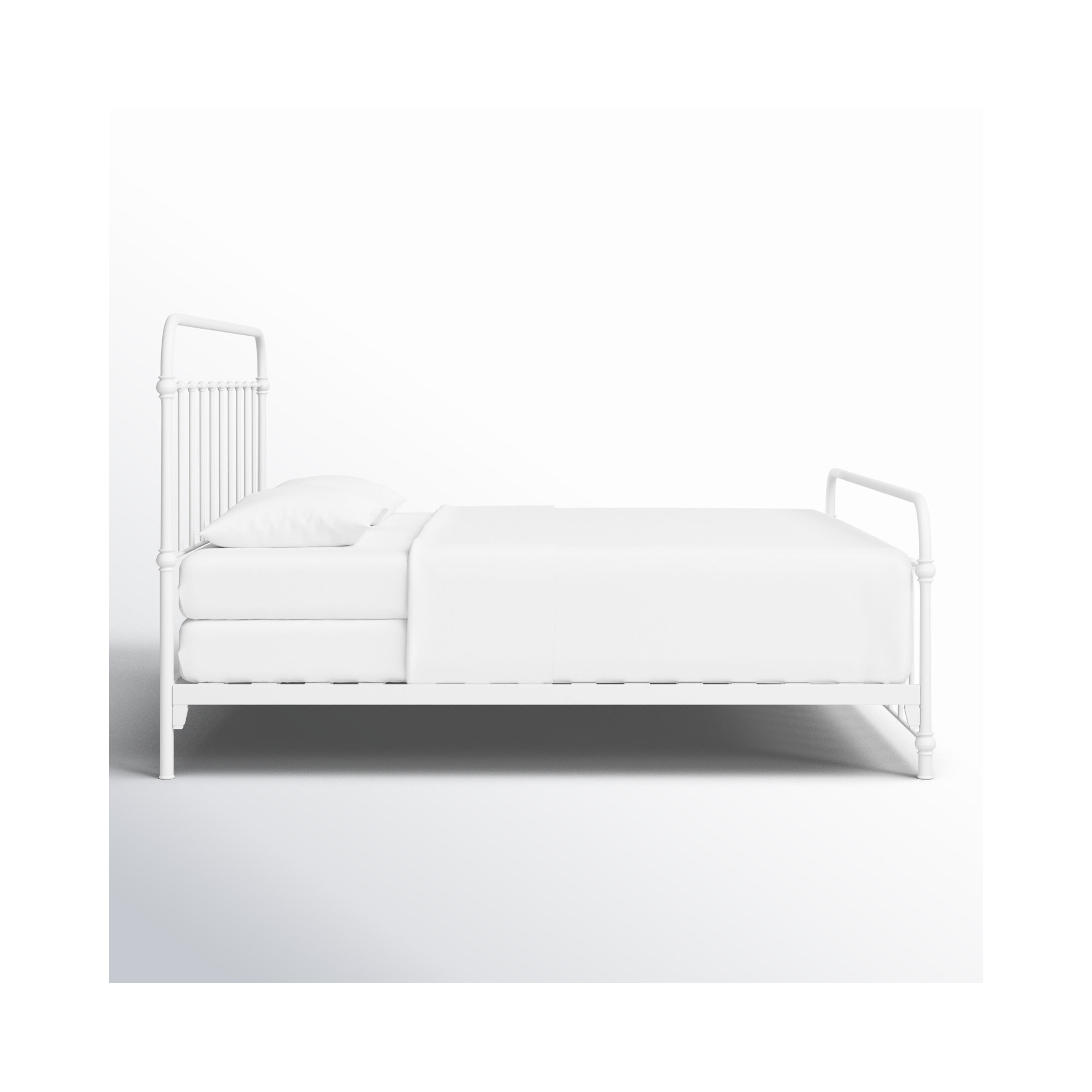 Niles Metal Bed, Twin, White