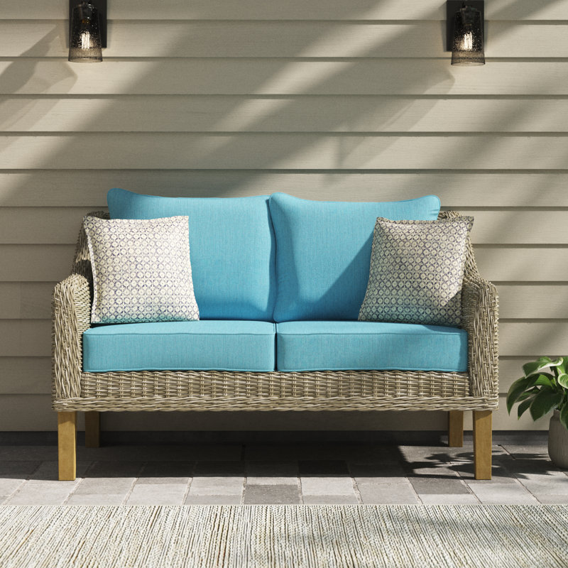 Sunbrella Outdoor 5'' Loveseat Seat / Back Cushion, 58" W x 27" D