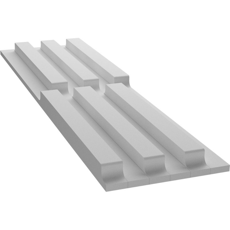Niagra Style Seamless White Wall Tile Panel