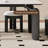 Modern minimalist dining table and chair set-112752664