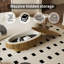 Table basse 47 po ovale avec rangement