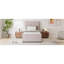 Lit plateforme tapissier avec lit gigogne-106868240