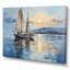 Bateau, voile, reflets I - art encadré de bateau côtier-668216653-668216649