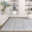 Lorelai Transitional Geometric Area Rug in Blue-1828586112