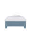 Silas King Platform Bed, Light Blue-454911008-454911023