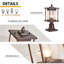 Luminaire extérieur en verre 15 po-255171473