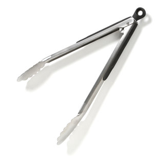 Oxo 1054627 1 In. W X 11 In. L Black Stainless Steel Tongs - Total