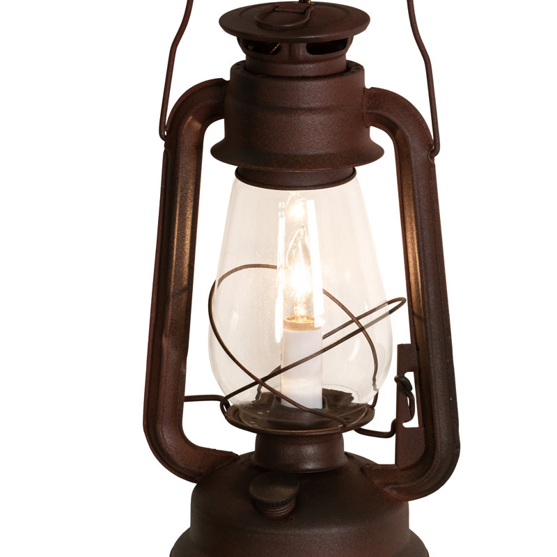 Longshore Tides A5951F3717A447DE9074B1B2AC24574D One Light Wall Sconce from Miner`S Lantern Collection in Rust Finish, Rust