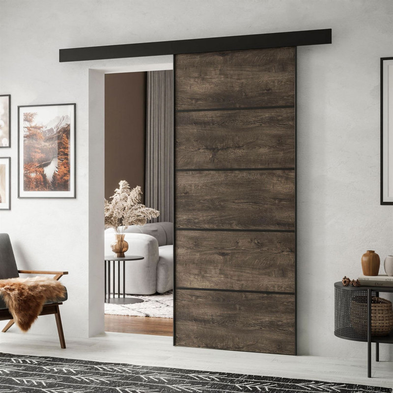HINOKI PLUS Sliding Doors, 106 cm, Dark Ash