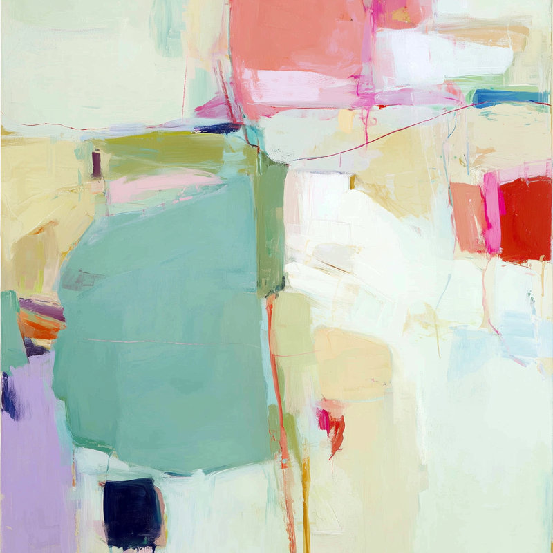 Art mural pastel tendu sur toile tendue, L 12 po x H 12 po x P 1 po