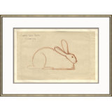At The Zoo Sketch Series - Laying Bunny Giclee Print by Soicher Marin Archives