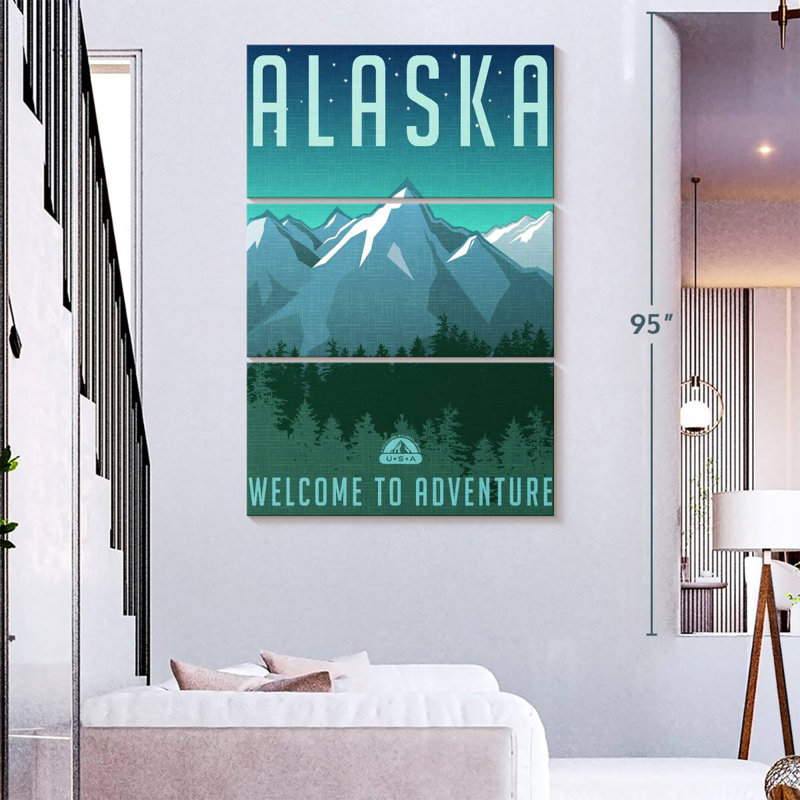 Nicci Alaskan Adventure Welcome, H 65 po x l 42 po
