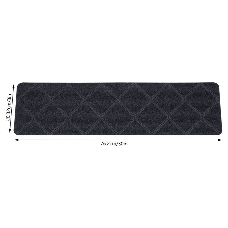 Tapis d'escalier Wenz, Gris foncé