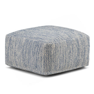 Nate - Pouf carré - Mélange à motifs