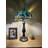 Berney Tiffany Table Lamp Dragonfly Stained Glass LED Bulbs Included H22" W12"-1428348767