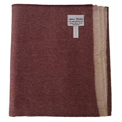 Jeté 100% bébé alpaga Paris Herringbone Premium