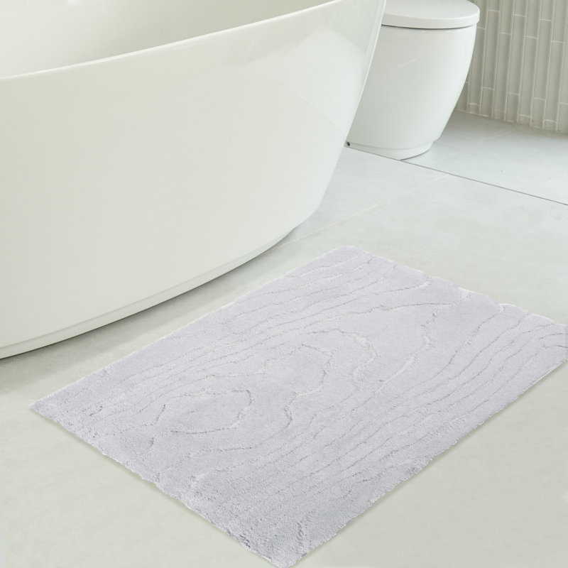  Non-Slip Bath Rug Bath Mat, Light Gray