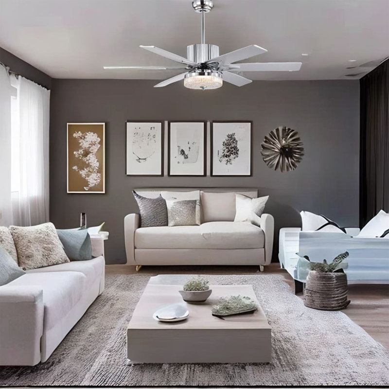 Ljubika 51.96'' Ceiling Fan with LED Lights
