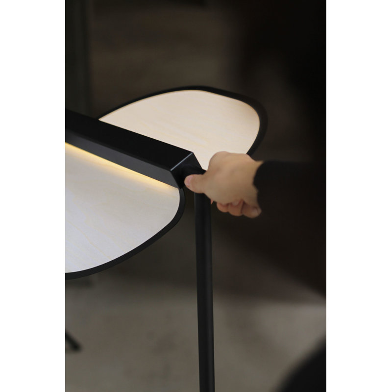 Omma LED Floor Lamp, Matte Black, Natural White