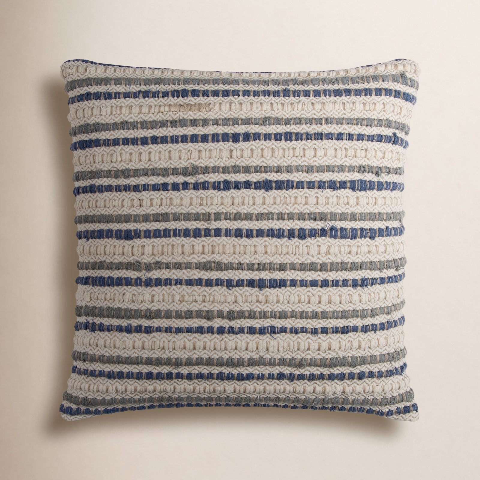 Allentown 20" x 20" Linen Throw Pillow, Blue