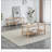 Modern 2-Tier TV Stand for Living Room Furniture,Rectangular Centre Table with Open Storage Shelf,Rounded Rubberwood legs,Stable and Durable,Easy Assembly